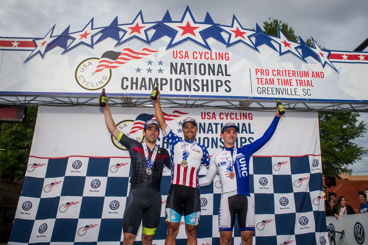 The top three in the mens race