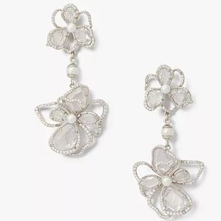Precious Bloom Double Drop Earrings