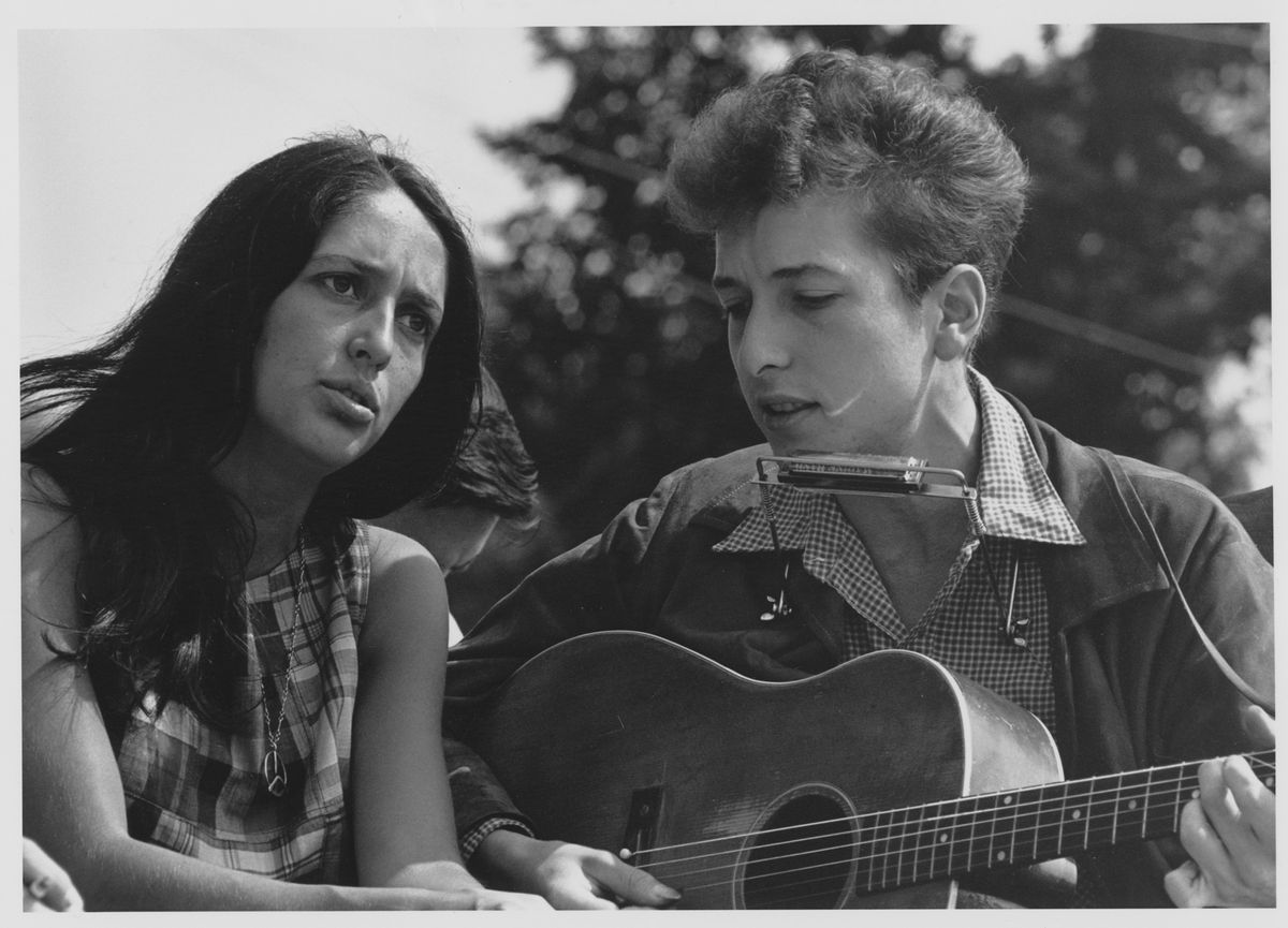 bob dylan, joan baez