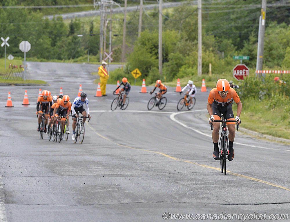 Ben Perry (Silber Pro Cycling) launches the winning move