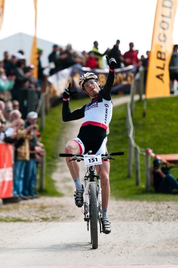 Markus Bauer wins the Under 23 men's race