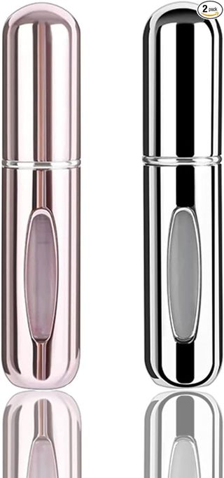 2 Pcs Mini Perfume Travel Refillable Bottles-5ml Portable Atomizer Sprayer,empty Pump Container for Traveling and Outgoing