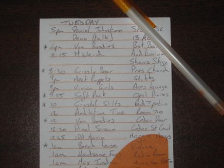 So many bands, so little time&hellip;