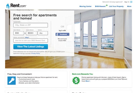 Rent.com revamped its UI, bringing photography and content to the centre. Details here: http://www.creativebloq.com/web-design/rentcom-redesign-10135093