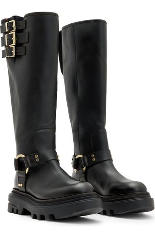 Jade Knee High Lug Sole Boot