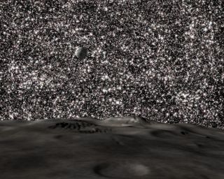 The view from an ultracompact galaxy: This artist's depiction shows the night sky from a planet in an incredibly dense galaxy like the two just discovered, where more than a million stars would be visible to the naked eye.