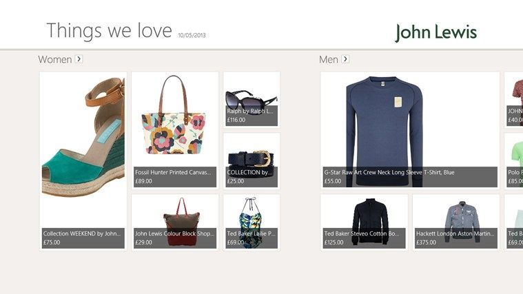 John Lewis - Things we love