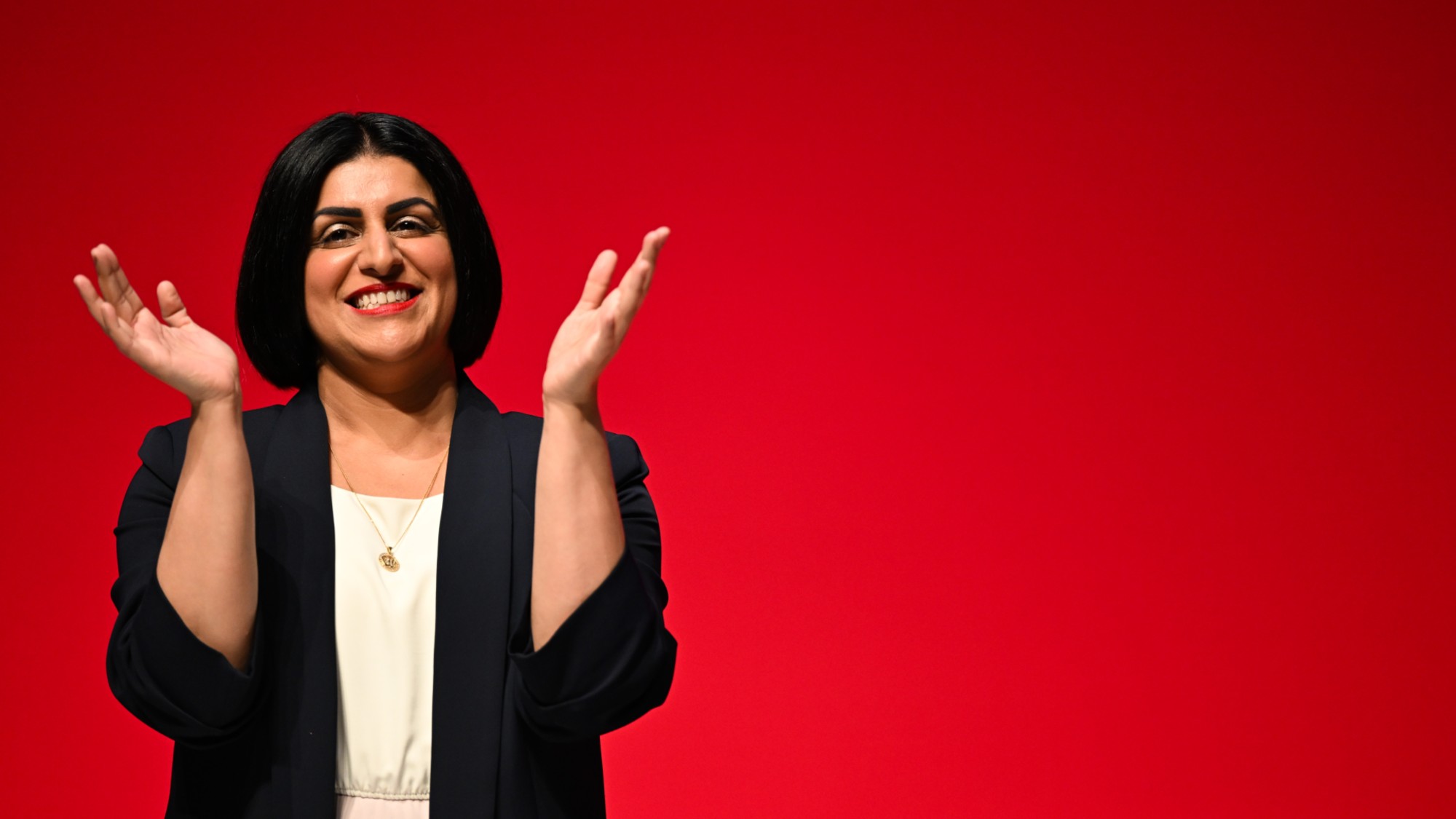 Shabana Mahmood at Labour’s party conference in Liverpool on Monday