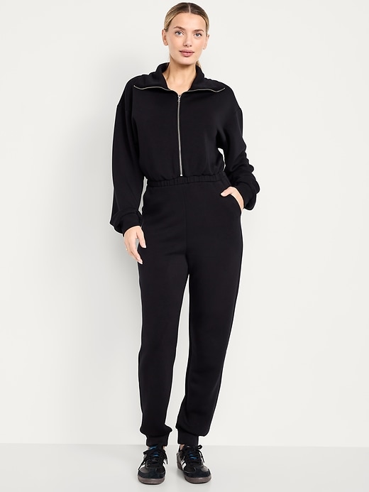 Bounce Fleece Zip Jumpsuit
