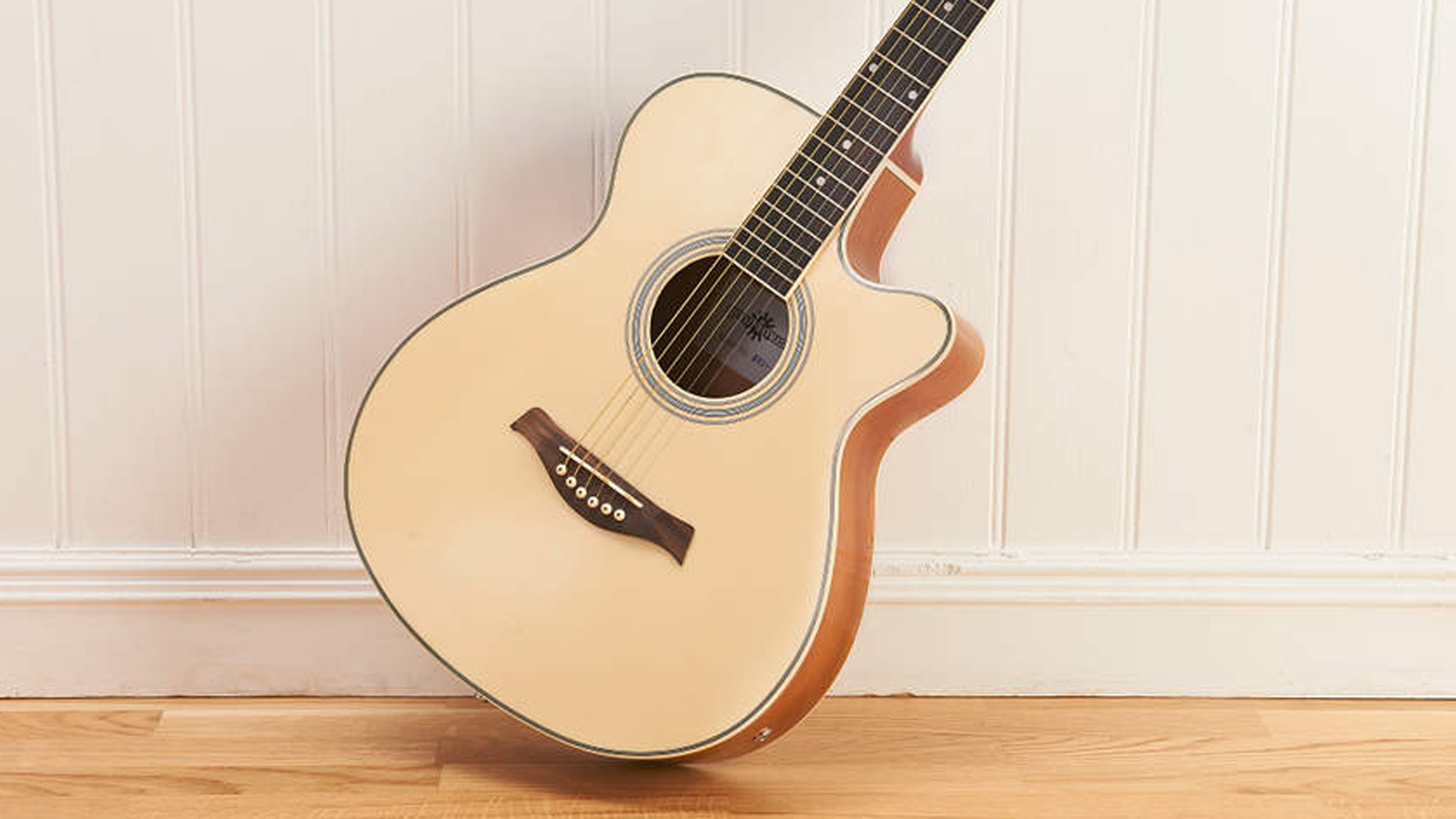 Natural Jumbo Electro Acoustic Guitar by Gear4music