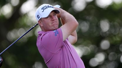Tom Hoge takes a shot at the 2024 Cognizant Classic on the PGA Tour