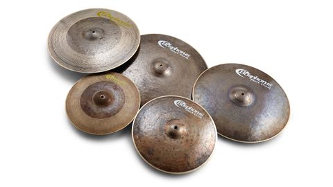 Cymbals have a 5mm lathed band around the edge but the bows are otherwise completely unlathed