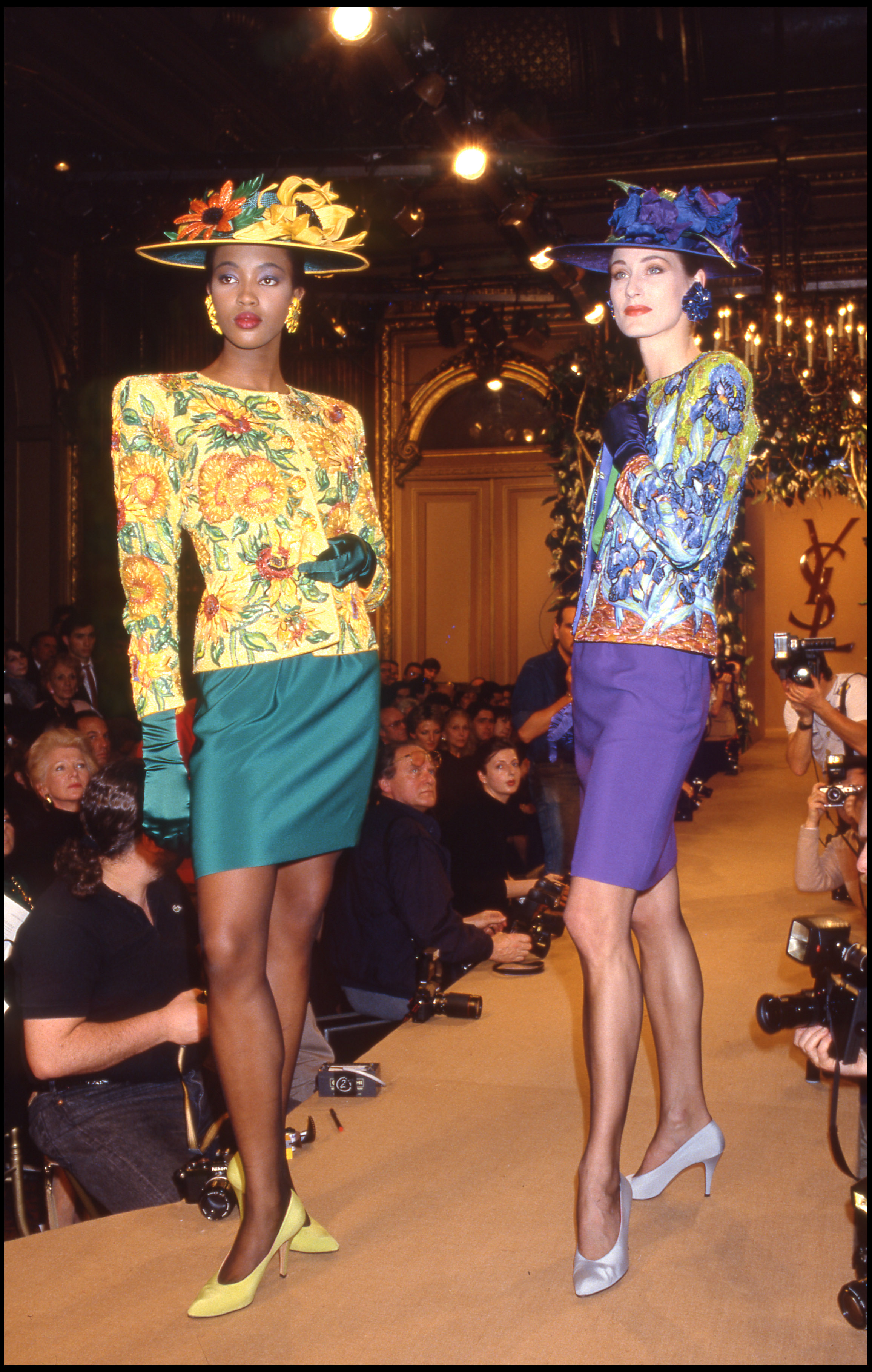 Yves Saint Laurent 1988 Spring/Summer Ready-To-Wear Fashion Show.