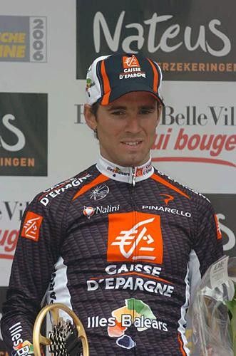 Alejandro Valverde (Caisse d'Epargne) on the podium