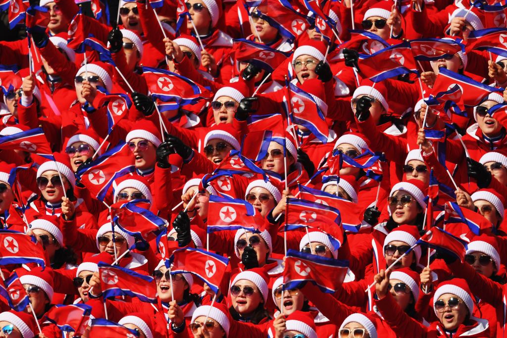 North Korea&amp;#039;s cheerleaders at the 2018 Winter Olympics.