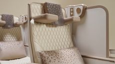 emirates new premium economy seat featuring privacy screen