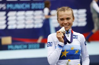 European Championships Munich 2022 - 2022 UEC Road Elite European Championships - Women's Cross-country - 21/08/2022 - Loana Lecomte (FRA) - photo Ivan Benedetto/UEC/SprintCyclingAgencyÂ©2022