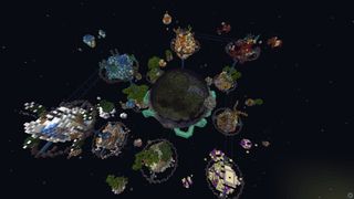 Minecraft servers - An overhead view of the Performium islands