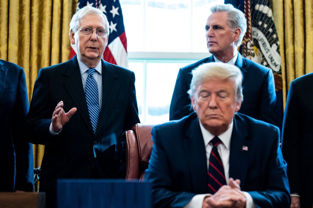 Mitch McConnell, Kevin McCarthy, Trump