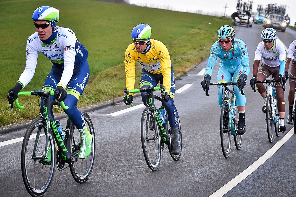 Daryl Impey looking after race leader Michael Matthews (Orica-GreenEdge)