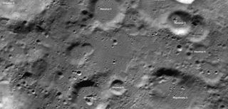 India’s targeted site for Chandrayaan-2’s Vikram lander. Photo taken of area prior to landing attempt by NASA Lunar Reconnaissance Orbiter’s LROC camera.