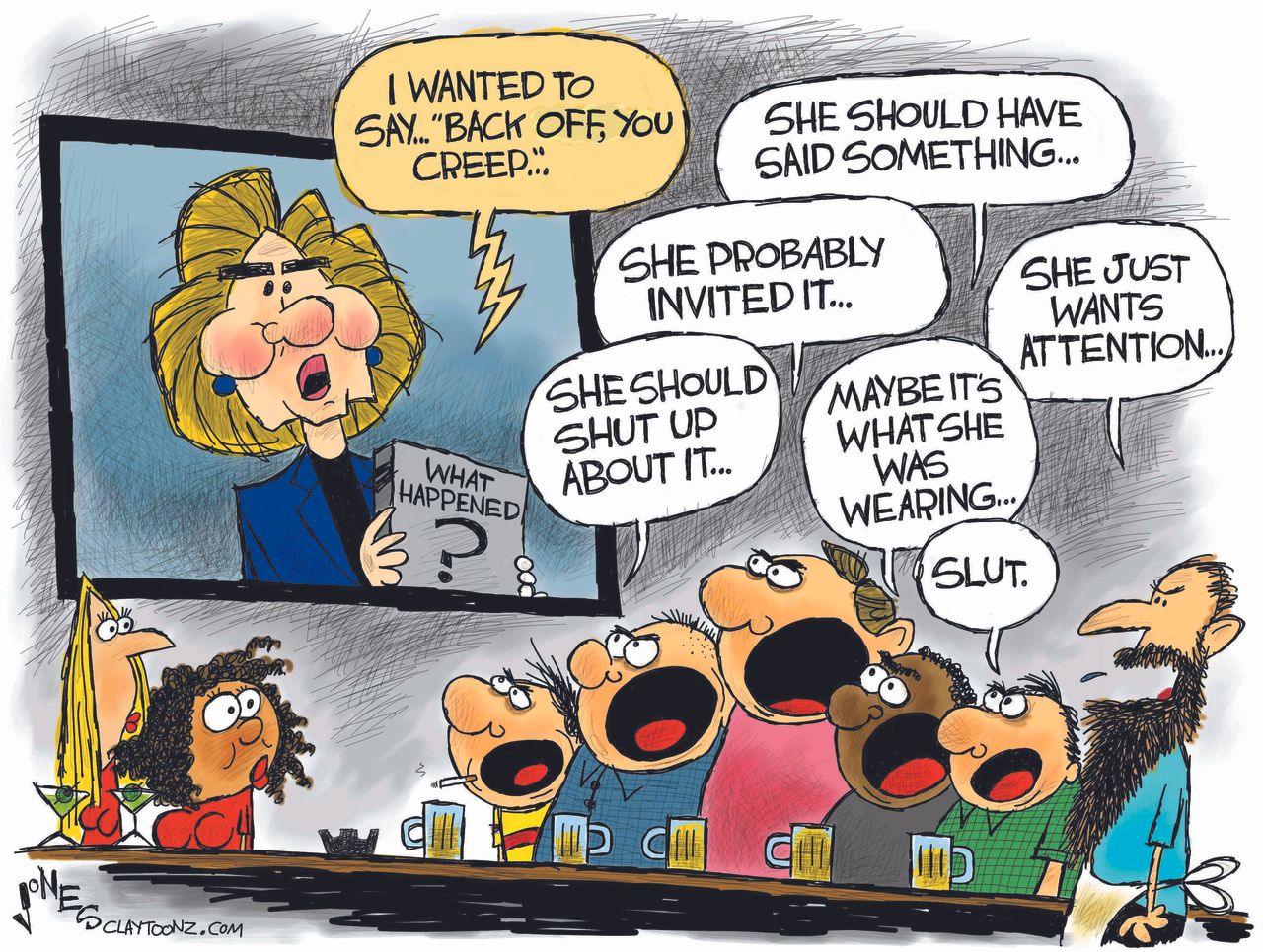 Political cartoons U.S. Hillary Clinton new book Trump creep