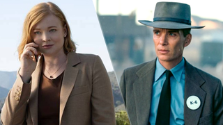 2024 Golden Globes biggest winners represented by (L-R) Sarah Snook in Succession and Cillian Murphy in Oppenheimer.