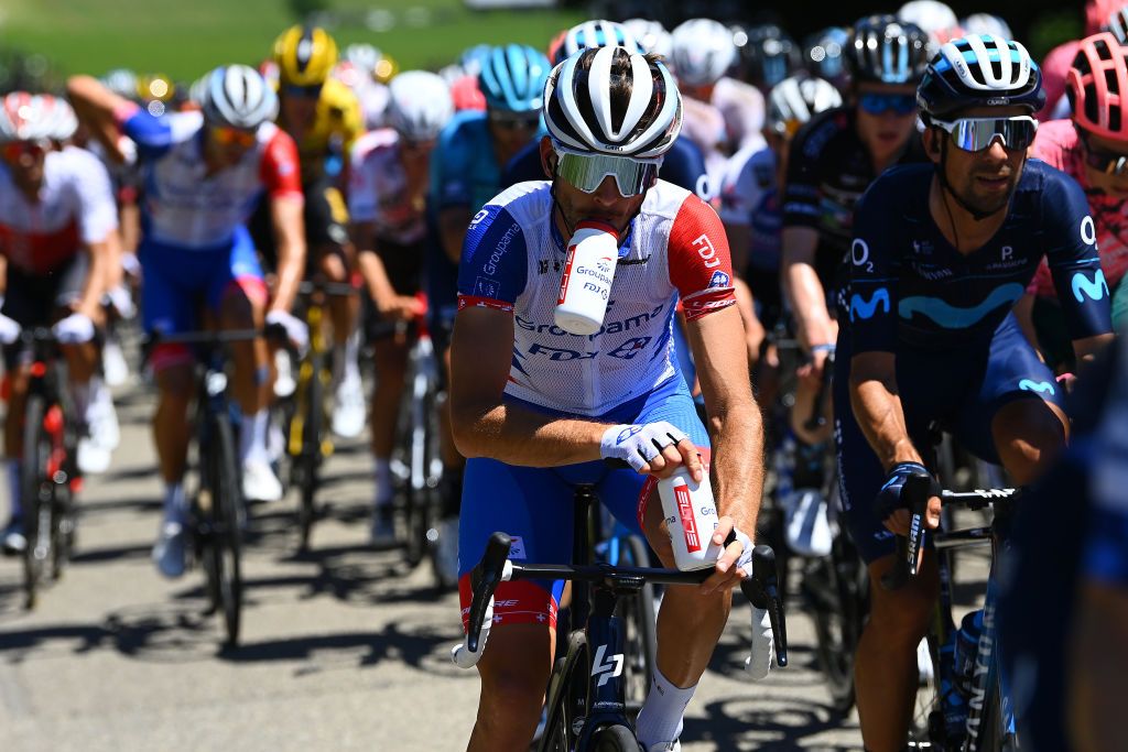 GRENCHEN SWITZERLAND JUNE 14 Sbastien Reichenbach of Switzerland and Team Groupama FDJ competes during the 85th Tour de Suisse 2022 Stage 3 a 1769km stage from Aesch to Grenchen ourdesuisse2022 WorldTour on June 14 2022 in Grenchen Switzerland Photo by Tim de WaeleGetty Images