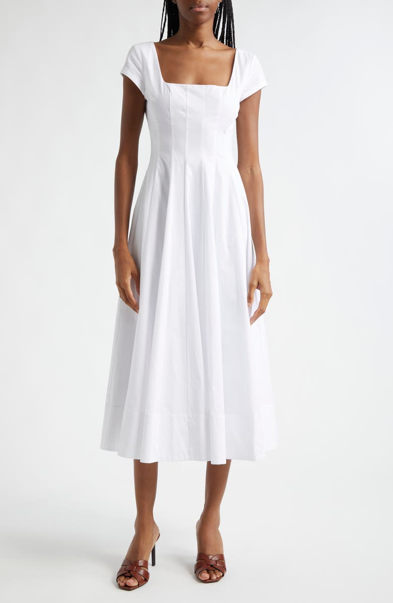 Wells Stretch Cotton Midi Dress