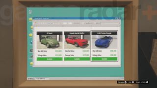 Selecting the Grotti Turismo Omaggio target to start The Gangbanger Robbery in GTA Online