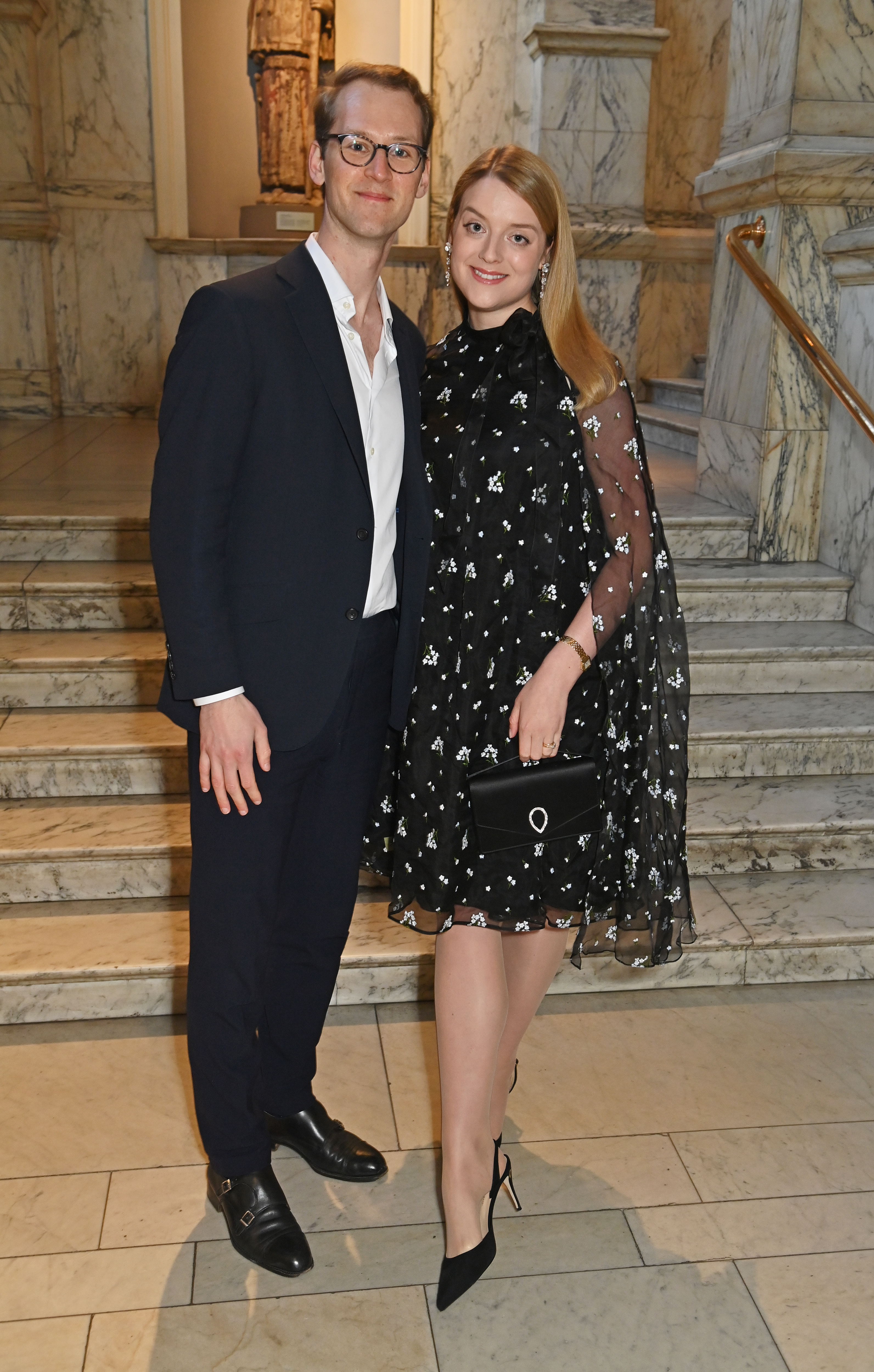 Flora and Timothy Vesterberg posing in black outfits