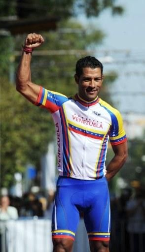 Miguel Armando Ubeto (Venezuela) took Pan Am silver in the road race