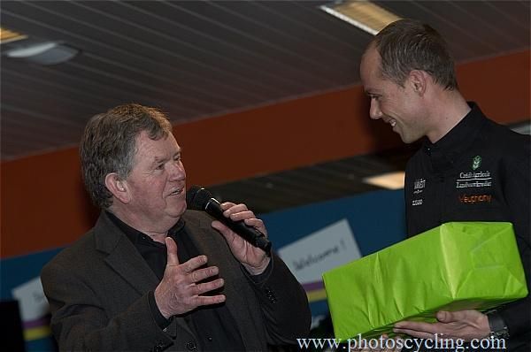 Rene Vermeiren interviews cyclo-cross legend Sven Nys at the Landbouwkrediet-Euphony presentation.