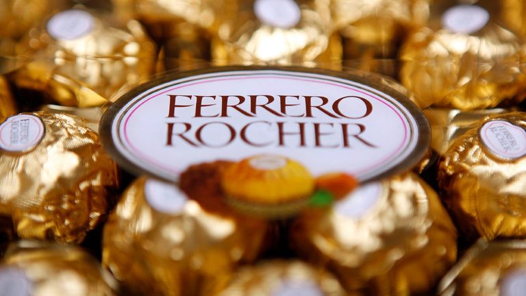 Fererro Rocher Chocolates Produced By Ferrero SpA