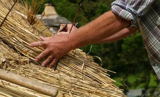 Alan Jones won the 'Wood' award. A professional thatcher, Jones specialises in growing his own wheat to use both as a perfect thatching material