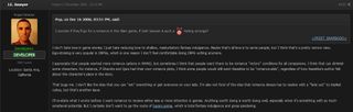 I don't hate love in game stories; I just hate reducing love to shallow, masturbatory fantasy indulgence. Maybe that's all love is to some people, but I think that's a pretty narrow view. Ego-stroking is very popular in CRPGs, which is one reason I don't feel comfortable doing CRPG writing anymore. I appreciate that people wanted more romance options in NWN2, but sometimes I think that people want there to be romance 'victory' conditions for all companions. I think that can diminish some characters. For instance, if Shandra and Qara had their own romance plots, I think some people would still want Neeshka to be romance-able, regardless of how Neeshka's author felt about the character's place in the storyo. That bugs me. I don't like the idea that you can win everything or get everyone on your side. I'm also not fond olf the idea that romance always has to resolve with a fade out to implied coitus, but that's another issue. I'll re-state what I wrote before: I want romance to receive either more or less attention in games. Anything worth doing is worth doing well, especially when it's something with so much emotional potential. But I certainly don't want to go the route of harem anime, which is total fantasy indulgence and gross pandering.