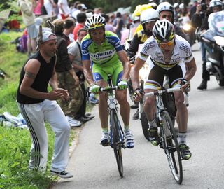 Ivan Basso and Cadel Evans, Giro d'Italia 2010, stage 15Giro d'Italia 2010, stage 15