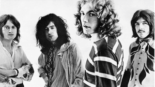 A promotional picture of the rock band Led Zeppelin