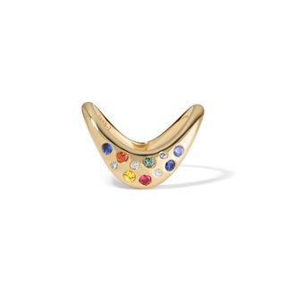 Petite Zaha Rainbow Flava - 14k Yellow Gold / 2