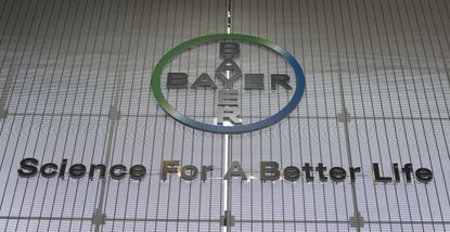 Bayer's logo at its headquarters