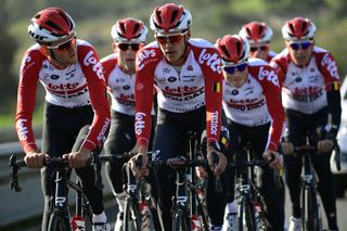 Lotto Soudal took some red away from their jerseys
