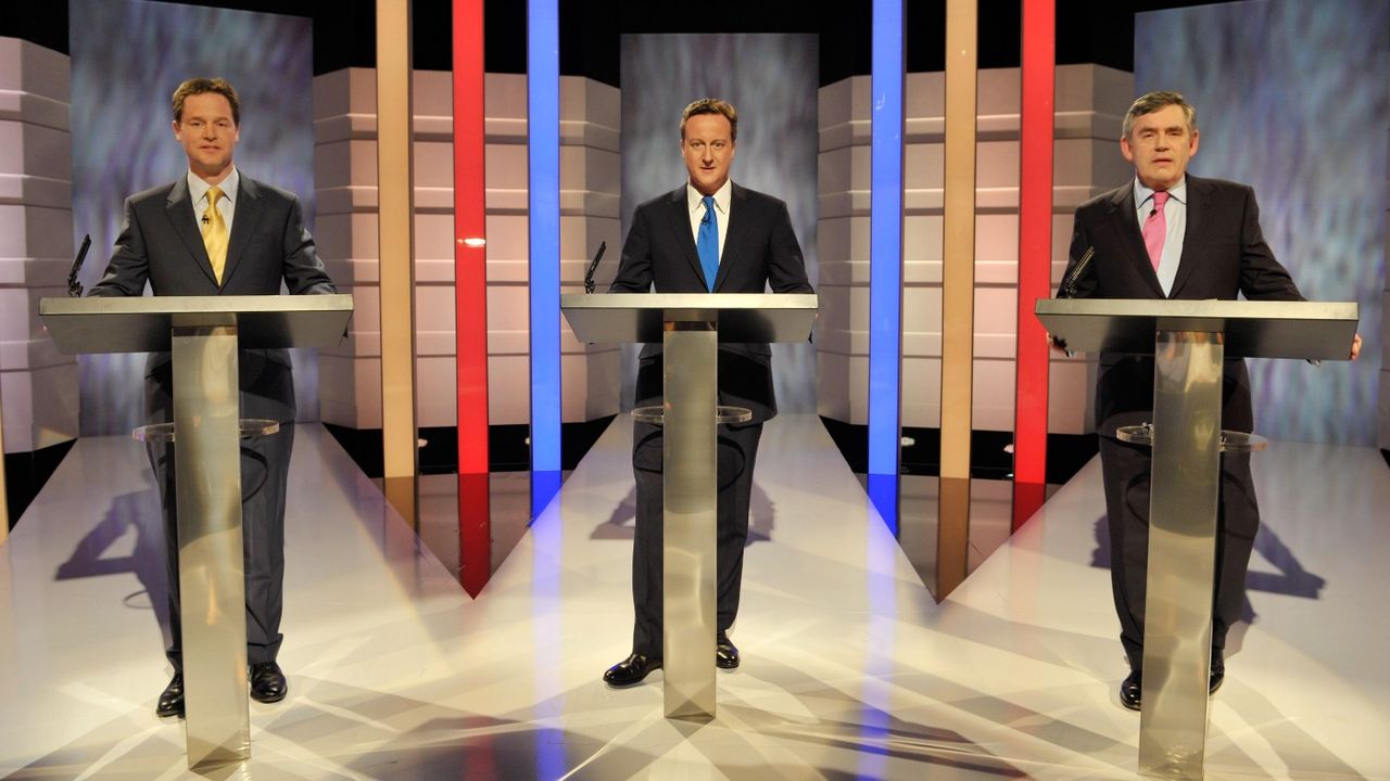 Nick Clegg, David Cameron, Gordon Brown