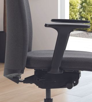 A Boulies NUBI Series chair sitting in a home office
