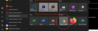 Start menu with app not taking new tile design