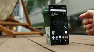 The Xperia XZ3 has a bigger screen but more bezel than the iPhone X