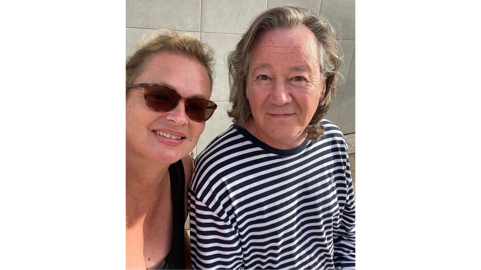 Lucy Melville with husband Brian, before Brian's death