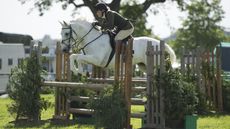 Golden Island Star jumping at South of England