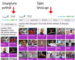 The site's Meet the Athletes section