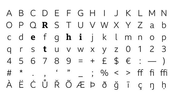 The new font is designed to be clear, especially on small mobile devices