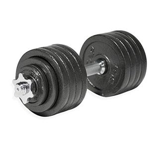 Cap Barbell 52.5-Pound Adjustable Dumbbell Set, Single, Black